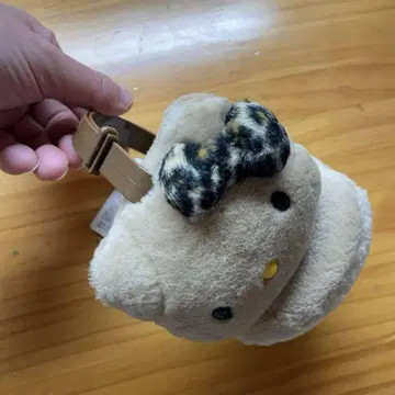 헬로키티 일광화상 키티 레오파드 무늬 귀도리 귀도리 미사용