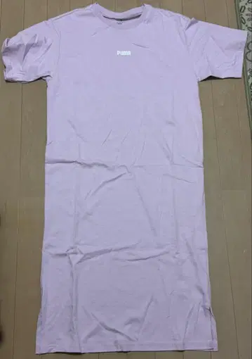 푸마 반팔 롱 원피스 M 연보라
