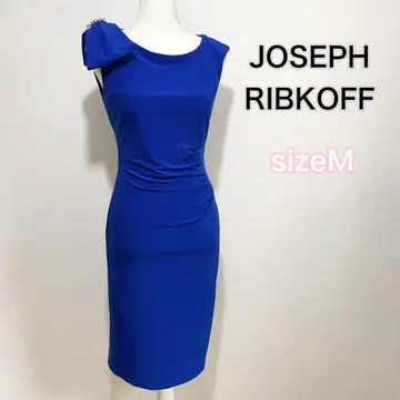 사이즈 M JOSEPH RIBKOFF 슬리브리스 원피스 파랑 리본