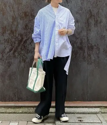 etsinta 에신타리 리메이크 오버 셔츠 빈티지 가공 재구성