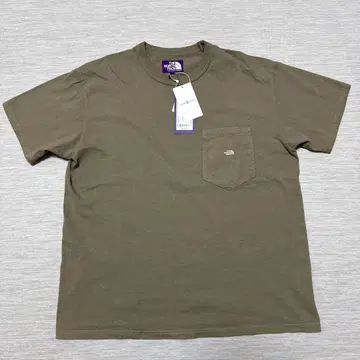 THE NORTH FACE 포켓 부착 티셔츠 S 사이즈 올리브
