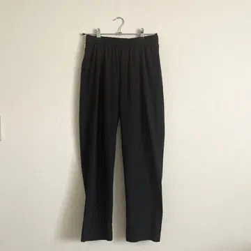 SOMETHING 나일론 팬츠 블랙