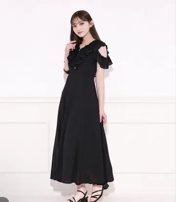 프릴 레이스업 원피스