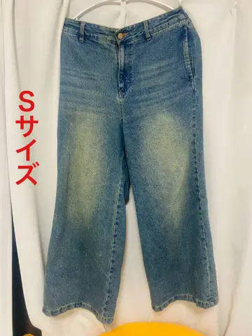 CLEL 클레어 빈티지 플레어 데님 팬츠 청바지 블루 S