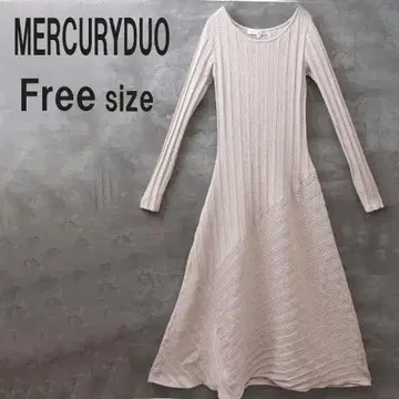 머큐리 듀오 MERCURYDUO 롱 니트 원피스 프리 사이즈