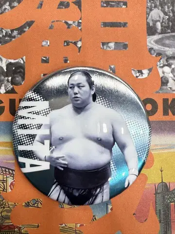 스모 선수 전원이 모인 캔뱃지 미타