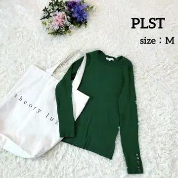 플라스테 PLST 티셔츠 긴팔 M 그린 계열