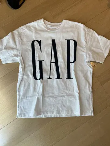 gap 빅 로고 티셔츠 화이트 L y2k
