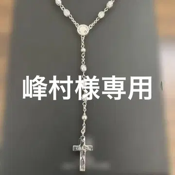GARNI 가르니 비즈 로사리오 실버 목걸이