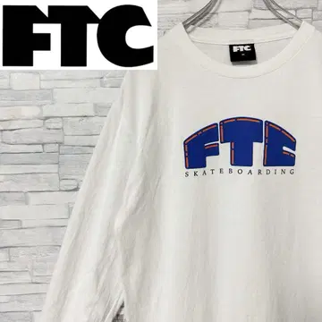 FTC 에프티씨 긴팔 티셔츠 센터 빅 로고 화이트 M