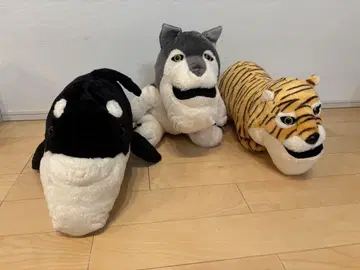 샤쿠레루 플래닛 봉제 인형 세트 (오카미, 늑대, 사자)