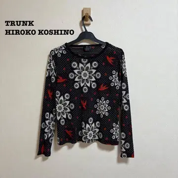 TRUNK HIROKO KOSHINO 시어 컷 티셔츠 스트레치 올 패턴