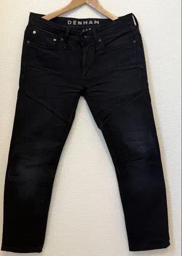 DENHAM 덴함 블랙 데님 RAZOR Candiani 제작 W30