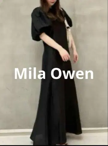 MilaOwen 미라 오웬 볼륨 슬리브 원피스 린넨 혼방