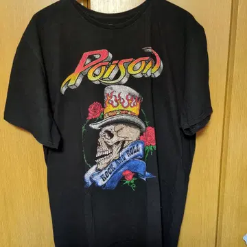 Poison 스컬 그래픽 티셔츠 2XL