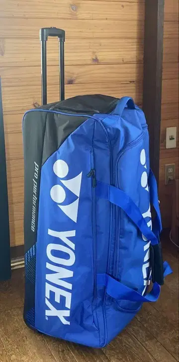 YONEX 라켓 백 캐스터 포함 파랑