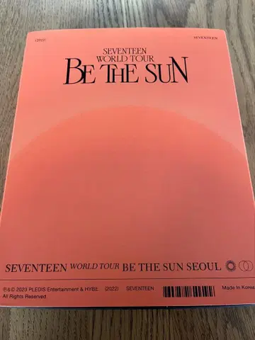SEVENTEEN BE THE SUN SEOUL DVD 서울 네이비