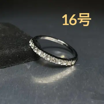 빈티지 패션 반지 실버 16호 크리스탈풍 스톤 반지