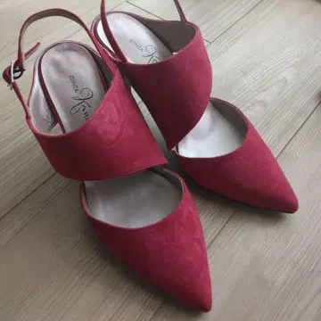 Ginza Kanematsu 빨간색 샌들 23 D