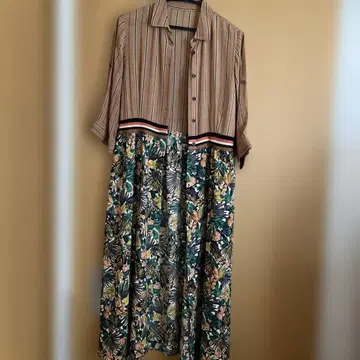 쿨 카레안 셔츠 원피스