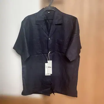 무인양품 Labo 네이비 반팔 셔츠