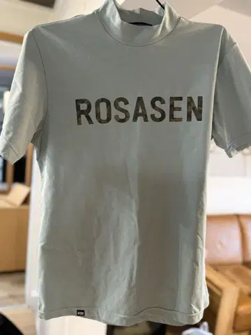ROSASEN 로고 하이넥 셔츠 정가 8600엔 사이즈 M