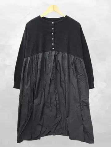 마오 메이드 mao made 이소재 절개 와이드 2way 가디건