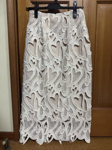 CELFORD 하트 레이스 스커트 IVR 36