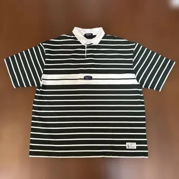 nautica 보더 피케 셔츠 그린 XL