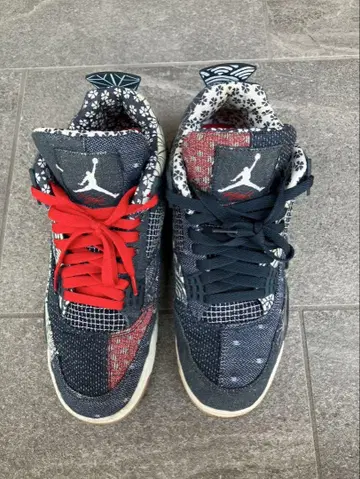 Air Jordan 4 패치워크 스니커즈