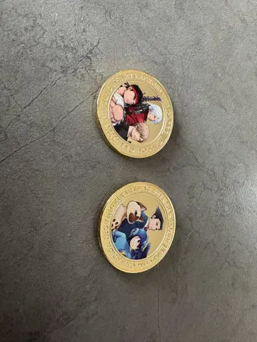 대 캡콤 전 기념 메달 2종 세트 바이오하자드 데빌 메이 크라이 등