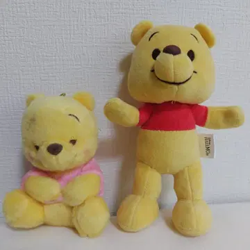 곰돌이 푸 봉제 인형 2종 세트 nuimos 키링