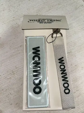 SEVENTEEN WONWOO 원우 와펜 배지 & 스트랩 세트