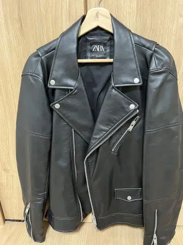 중고 자라 블랙 라이더 자켓