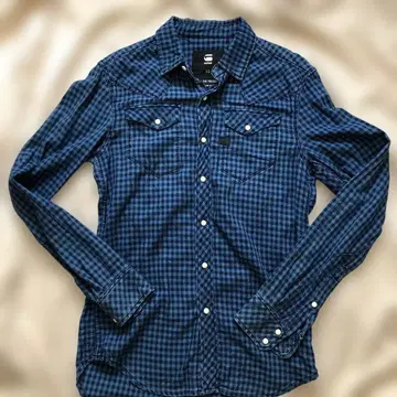 G-STAR RAW 체크 무늬 플란넬 셔츠 XS