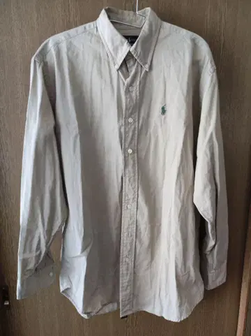 Ralph Lauren 베이지 긴팔 면 셔츠 L 사이즈