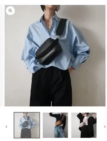 ch!iii Widebelt Boston 숄더백 블랙