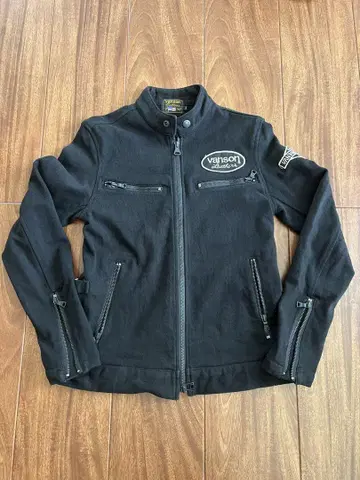 vanson 블랙 자켓 싱글 라이더 S 사이즈