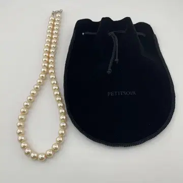 PETITSOIR 크림색 펄 목걸이