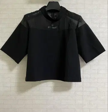 MARY QUANT 마리콴트 시스루 콤비 반팔 상의