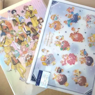 컬러풀 피치 산리오 책받침 미니 캐릭터 실물 크기 2개 세트