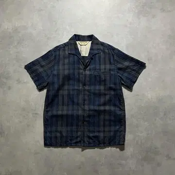 JELADO Starry Gate 오픈 카라 체크 반팔 셔츠