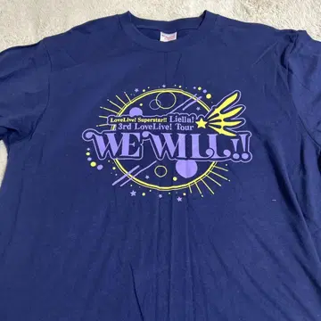 러브 라이브 슈퍼스타 3rd TOUR WE WILL 라이브 티셔츠