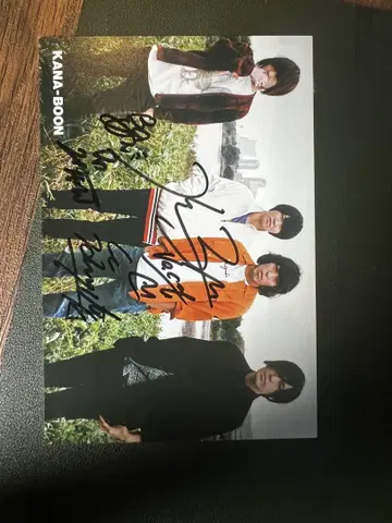 KANA-BOON 사인 포함 엽서