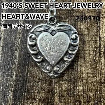 스위트하트 주얼리 WAVE 파도 실버 빈티지 목걸이 NAVY