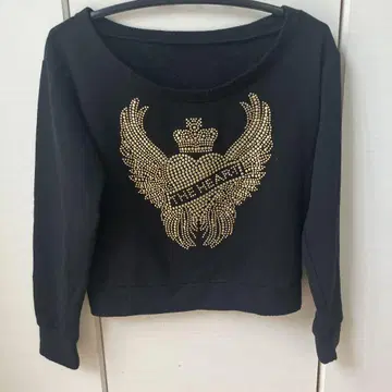 d.i.a. 스톤 장식 블랙 트레이닝복