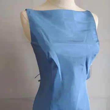 GENET VIVIEN 제네비비안 컬러 롱 드레스 블루