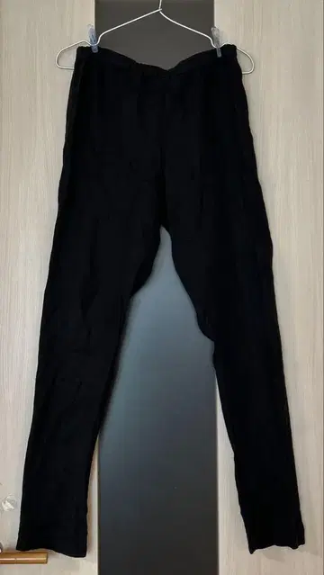 fog linen work 리투아니아 린넨 얇은 원단 팬츠/스패츠 블랙