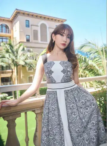 완판 herlipto Marbella Panel Printed Dress