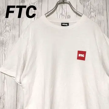 FTC 에프티씨 티셔츠 박스 로고 원포인트 화이트 화이트 M